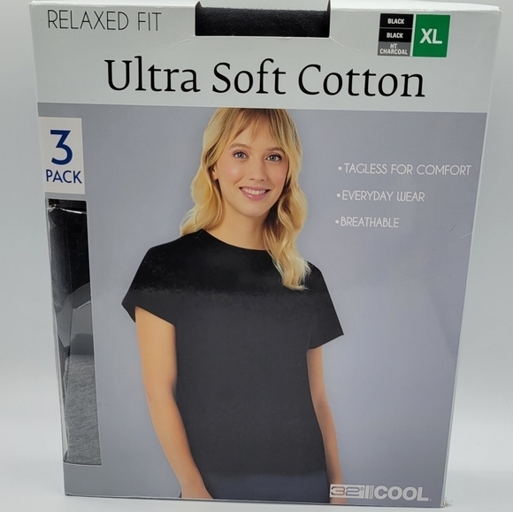 32 Degrees Relaxed Fit 3 pack cotton t-shirts XL - Picture 7 of 11